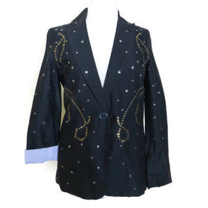 Luma Blazer Black S Studs Lined
